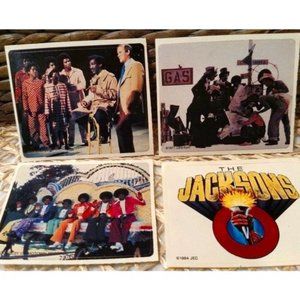 Vintage Jacksons Stickers Set #2, Kellogg's Cereal 1984, SET/4